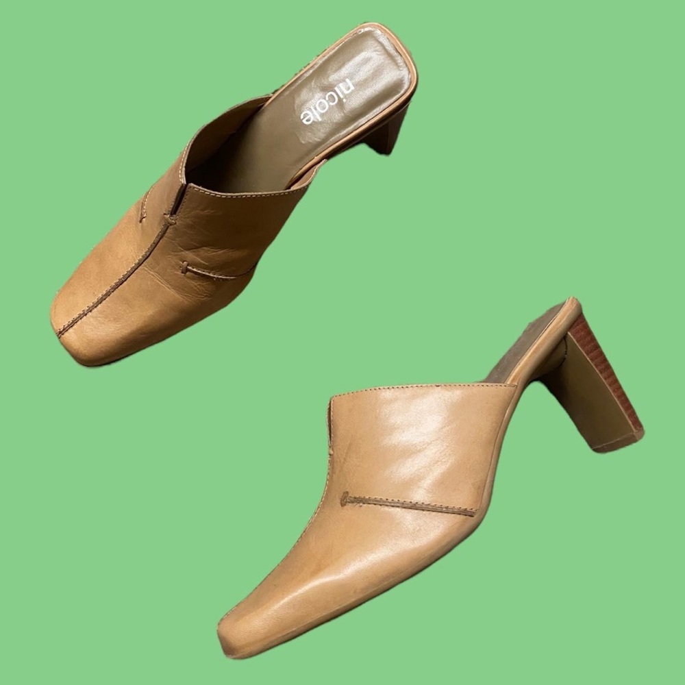 Vintage khaki mules - Picture 2 of 4